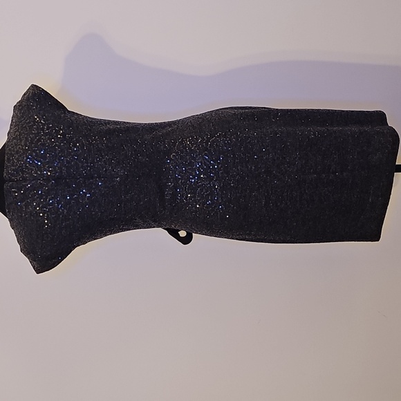 The Limited Grey Sequined Dress with Bow Side Rouche - Picture 5 of 11